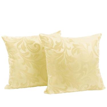 Imagem de Capa Almofada Sala Quarto Cozinha 40x40 Jacquard Zíper 02 Un Cor:pérola