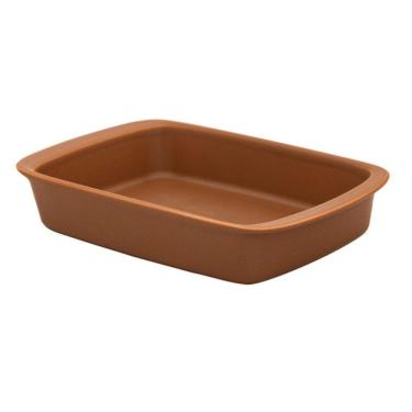 Imagem de Refratária De Porcelana Média 2 L Marrom Tango Oxford