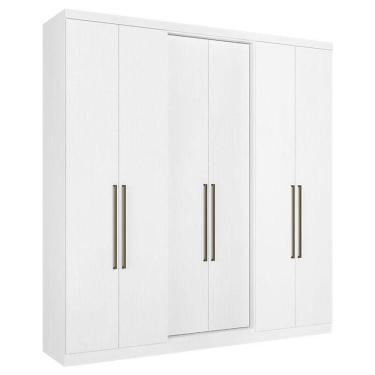 Imagem de Guarda Roupa Casal Presence 6 Portas Branco Acetinado - Thb