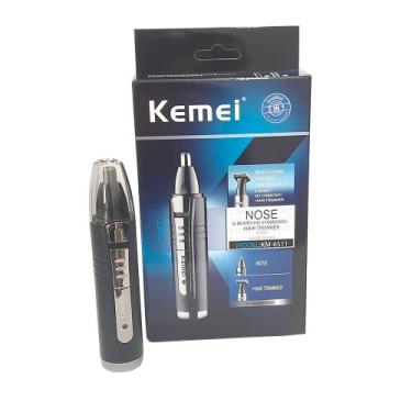 Imagem de Aparelho Maquina De Tirar Pelo Nariz Barba Bigode Depilação Kemei KM-6