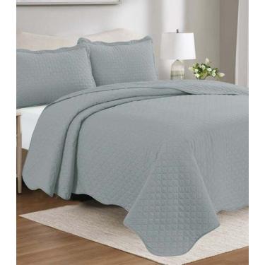 Imagem de Colcha Focus Casal Camesa Cinza, UN, Cinza