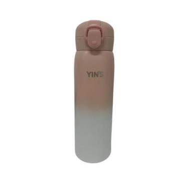 Imagem de Garrafa Inox Yins Cloud YS27424 - Yins, Rosa Bebê