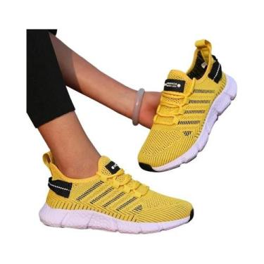 Imagem de Tênis Feminino Leve E Respirável Para Corrida, Casual, Com Cadarço, Pa