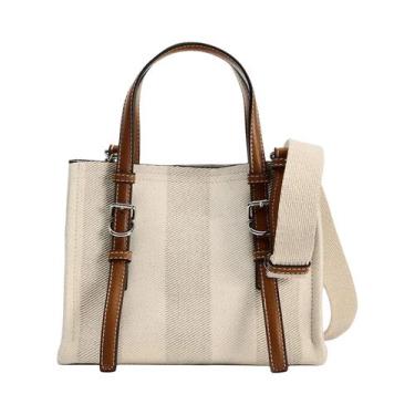 Imagem de Bolsa Marrom Amarela 2024 Versátil Para Ombro E Transversal Para Traba