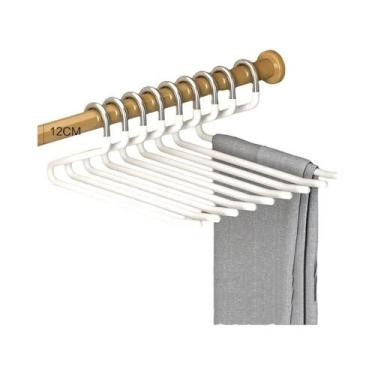 Imagem de Cabide Antiderrapante De Aço Inoxidável Para Calças 510 Peças Clipe De