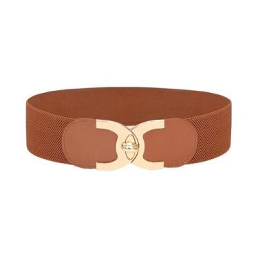 Imagem de Cinto Corset Branco Com Faixa Elástica Para Mulheres, Cinto De Designe