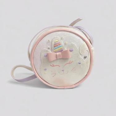 Imagem de Bolsa Infantil Unicórnio Gatinho Glitter Transversal Pampili