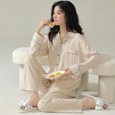 Imagem de Conjunto de pijama de algodão para roupas de casa - J-One