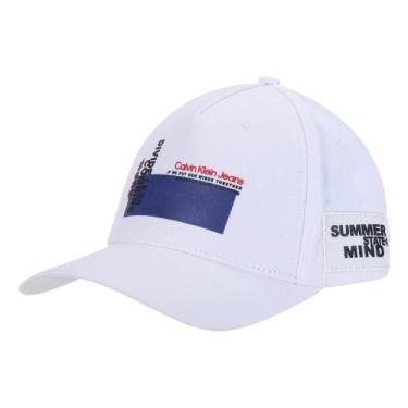 Imagem de Boné Calvin Klein 5 Gomos Summer State Of Mind Masculino, Único, Branc