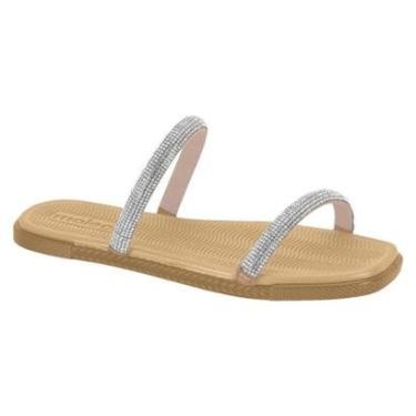 Imagem de Rasteirinha Moleca 5494.112 Tira Pronta Feminina - Nude-Feminino