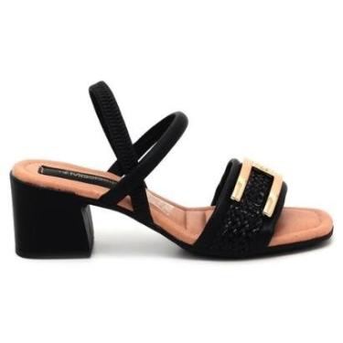 Imagem de Sandália Mississipi de Salto Bloco Calce Fácil Feminino MB832-Feminino