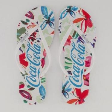 Imagem de Chinelo Coca Cola Bahai Feminino Branco-Feminino
