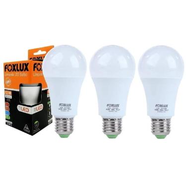 Imagem de Kit 3 Lâmpada Led Bulbo Foxlux E-27 12w 6500k Bivolt
