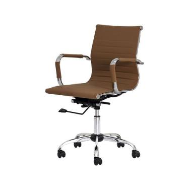Imagem de Cadeira Eames Esteirinha Presidente Ergonômica Média Stripes Home Offi
