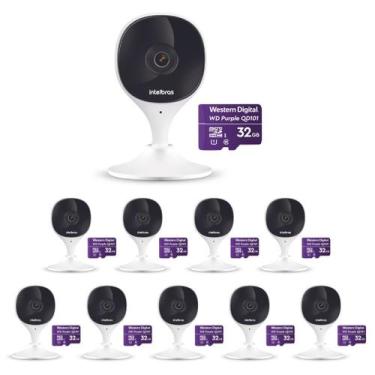Imagem de Kit 10 Câmeras Wi-Fi Inteligente Com Alarme e Armazenamento em Nuvem +
