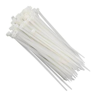 Imagem de Abraçadeira de Nylon 3,6MM X 150MM Ideal para Organizar Cabos e Fios Branco Western