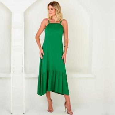 Imagem de Vestido Midi com Babado na Barra B’Bonnie Emanuelly Bandeira-Feminino