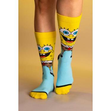 Imagem de Meia Cano Alto Bob Esponja Alegre - PITICAS, Unico, Única