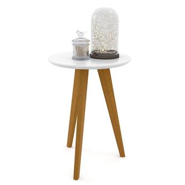 Imagem de Mesa Lateral Liv Branco Eco Wood - Matic