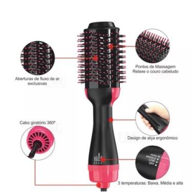 Imagem de Escova Secadora De Cabelo Profissional Alisadora Modela 3x1 - Tope, 11
