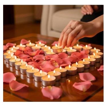 Imagem de 100 Velas Rechaud 14g Decoração Festas Lamparina Recho Branc - Congrat