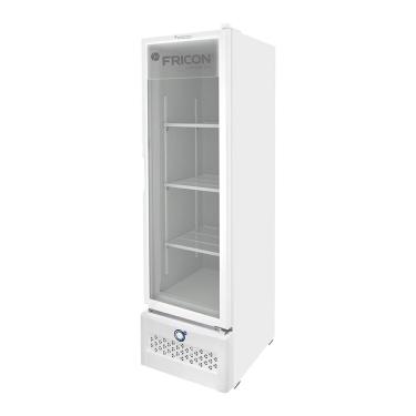 Imagem de Refrigerador Vertical Fricon 284 Litros VCET284 - Tripla Ação, Porta De Vidro, Branco