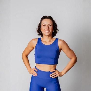 Imagem de Top Iron Feminino Alta Sustentação Corrida Uv50+ C/Bojo Fixo - JV FOR,