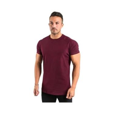 Imagem de Camiseta Masculina Slim Fit Casual De Manga Curta Para Academia, Fitne