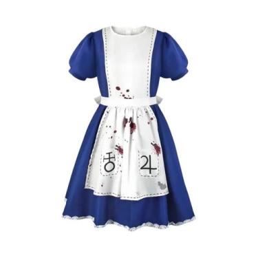 Imagem de Fantasia De Cosplay Alice No País Das Maravilhas Para Mulheres, Vestid