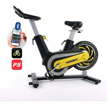 Imagem de Bicicleta Spinning P/ Exercicios (spark) Amarela Volante 8kg Model Wnnk002148 150kg