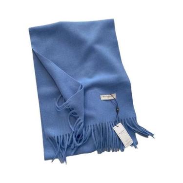 Imagem de Cachecol Grosso De Cashmere Para Homens E Mulheres, Moda De Outono E I