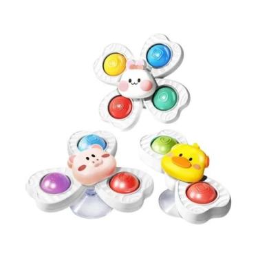 Imagem de Brinquedos Sensoriais Para Bebês, Fidget Spinner, 3 Peças, Brinquedo M