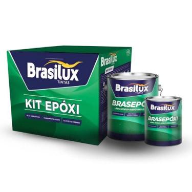 Imagem de Kit epoxi vermelho seguranca 5r4/14 3,6 l brasilux