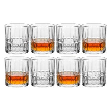Imagem de Jogo 8 Copo de Whisky Vidro Baixo Rocks Cristalle Drink Uisque Negroni