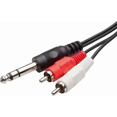 Imagem de Cabo P10 Estereo Para 2 Rca Com 2 Metros Mxt