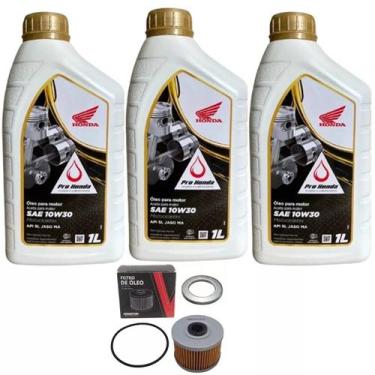 Imagem de 3 Litro De Óleo Honda + Filtro Óleo Cb Twister 2016 Á 2022 - VEDAMOTOR