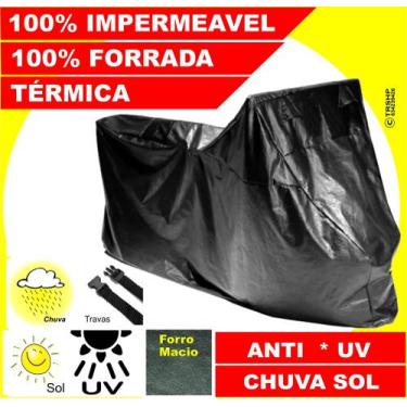 Imagem de Capa Cobrir Moto Honda - Biz 125 100% Forrada Anti UV Chuva Impermeave