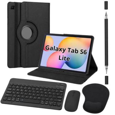 Imagem de Kit para Tablet Galaxy Tab S6 Lite P610 P615 Capa 360 + Teclado + Mous