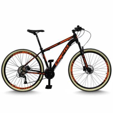 Imagem de Bicicleta Aro 29 Cripto 24 Marchas Freios Disco e Suspensão Pneu Bege,