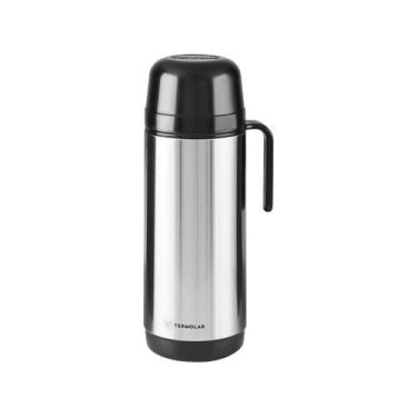 Imagem de Garrafa Térmica Quente Fria 1L Aço Inox Rolha Clean Termolar, 1L, Prat