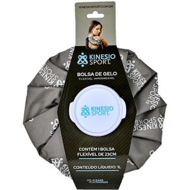 Imagem de Bolsa de Gelo Flexível Impermeável KinesioSport Cinza 23cm