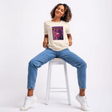 Imagem de Camiseta Tigre Óculos Rosa Chiclete Estampa Premium Algodão Confortáve
