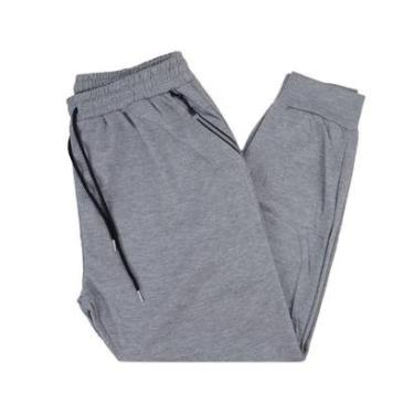 Imagem de Calça Masculina Delkor Moletom Plus Size Cinza Claro - 168022-Masculino