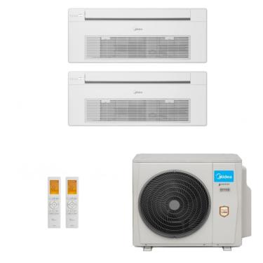 Imagem de Ar Condicionado Multi-split Inverter 18.000 Btu Cassete 1 via (2x Evap 12.000) QF 220v R-410 38MBMBA18M5