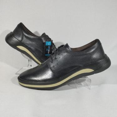 Imagem de Sapato oxford masculino calf talk flex 19903, Preto, 40
