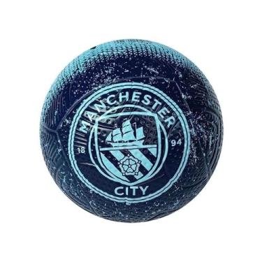 Imagem de Bola de Futebol PVC/PU Nº 5 Manchester City Azul e Preta Futebol e Mag