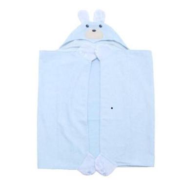 Imagem de Toalha Baby com Capuz 60cm x 1,10m - Atlântica, Azul claro