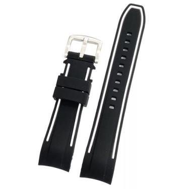 Imagem de Pulseira Para Relógios Terminal Curvo Silicone.LC114-H6 - Marcofox, Pr