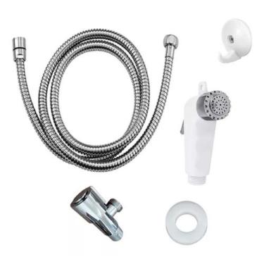 Imagem de Ducha Higiênica Banheiro Luxo Metálica Cromada Chuveirinho - kapbom 
