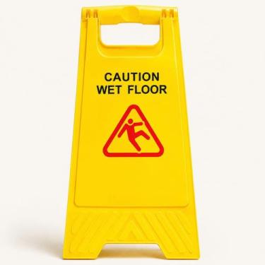 Imagem de Placa Piso Molhado Caution Wet Floor Dobrável Dupla Face - Genérica